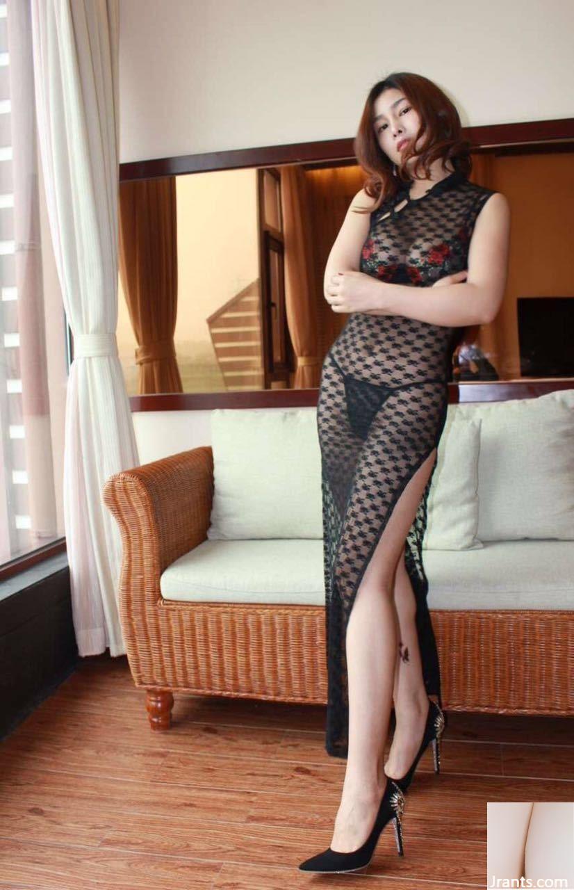 Bộ ngực lớn không khảm của Yan Panpan 25 bộ sưu tập 6, bên trong màu đen (70P) - Ảnh 66