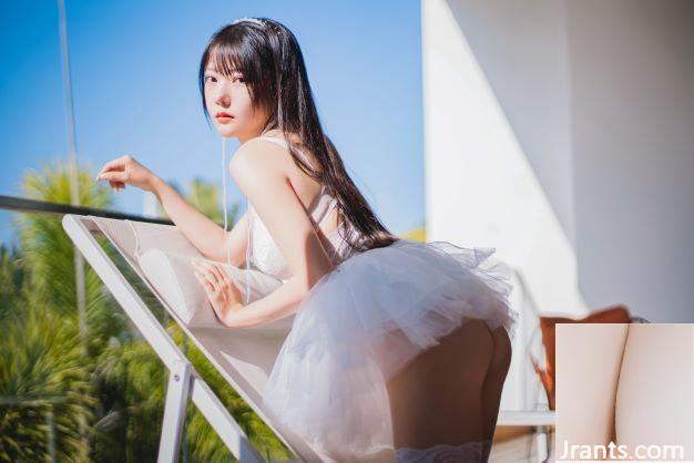 (Người mẫu Trung Quốc) Vanilla Meow Lulu-Yangzhi Ganlu “Váy voan trắng” (48P) - Ảnh 13