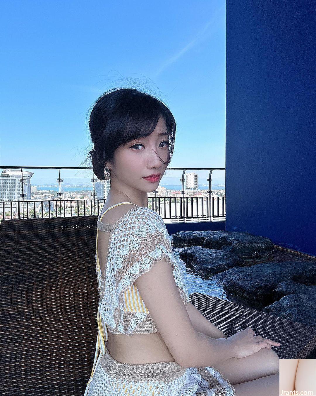 (C) Thân hình nóng bỏng và nụ cười ngọt ngào của Xinjie thật quyến rũ (10P) - Ảnh 4