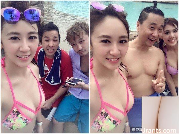 Madou ngọt ngào cúp F ~ Cai Xiaojie (Cai Yunjie) ~ Bộ ảnh hở hang mặc bikini được lan truyền với “đậu hồng” lộ trên ngực (45P - Ảnh 45