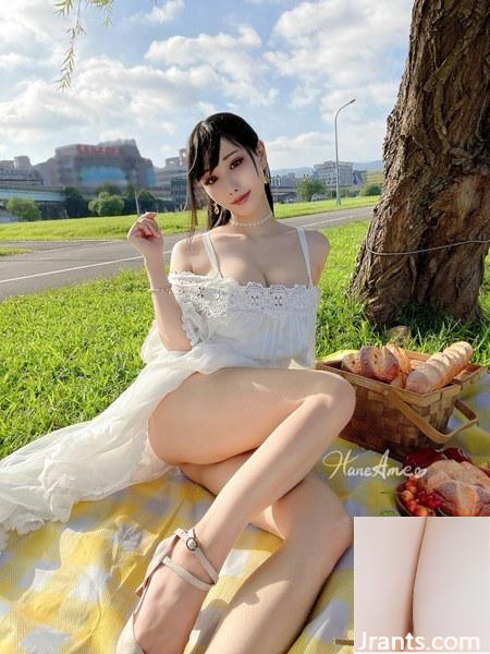 (Thu thập trực tuyến) Cô gái phúc lợi HaneAme “Dã ngoại mùa hè” Độc quyền VIP (49P) - Ảnh 20