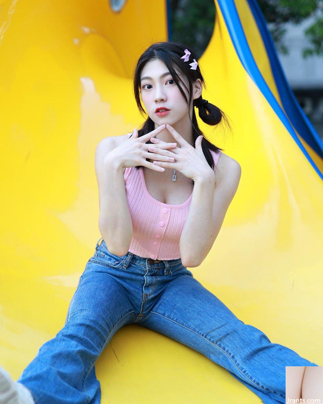 “Qianqian” quyến rũ với quy mô hoang dã, bộ ngực đầy quyến rũ và sản phẩm Thái cực quyền (10P) - Ảnh 8