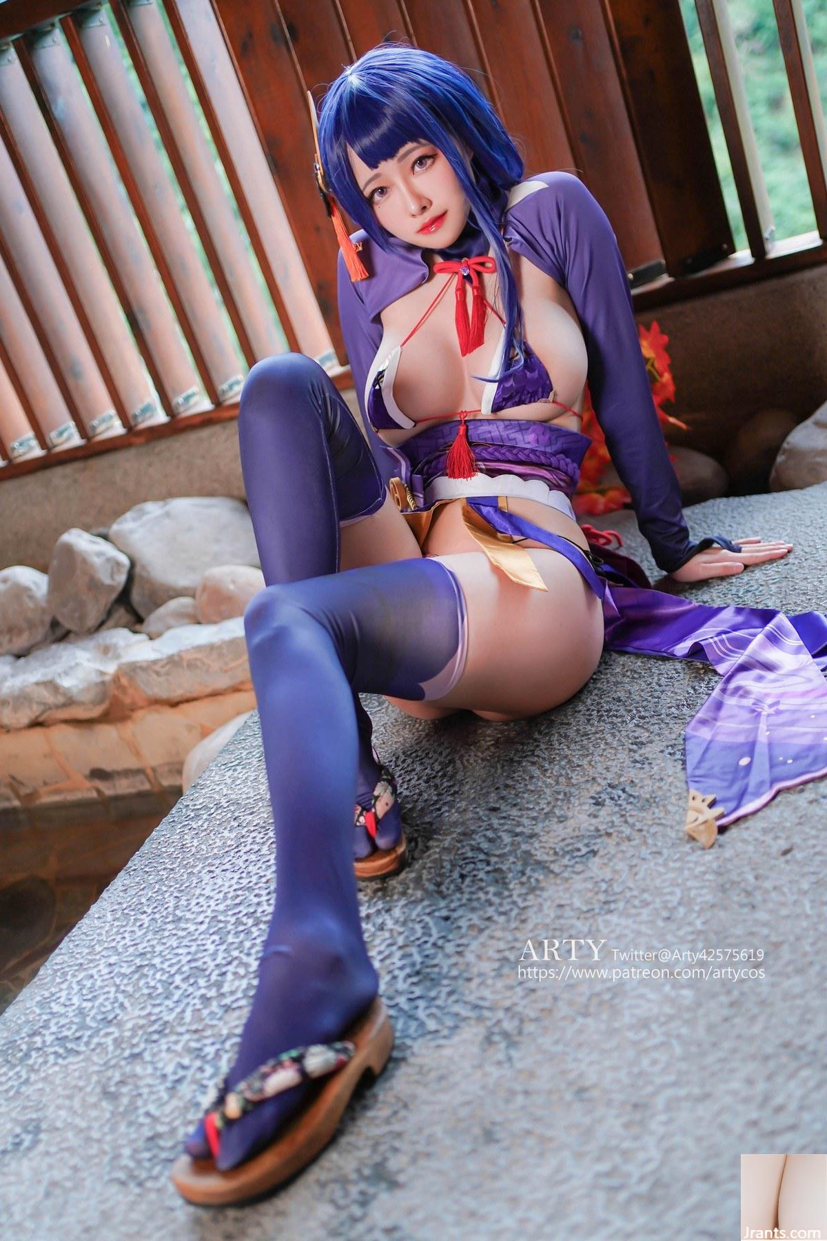 Arty Cosplay Genshin Raiden Den Shogun (64P) - Ảnh 10