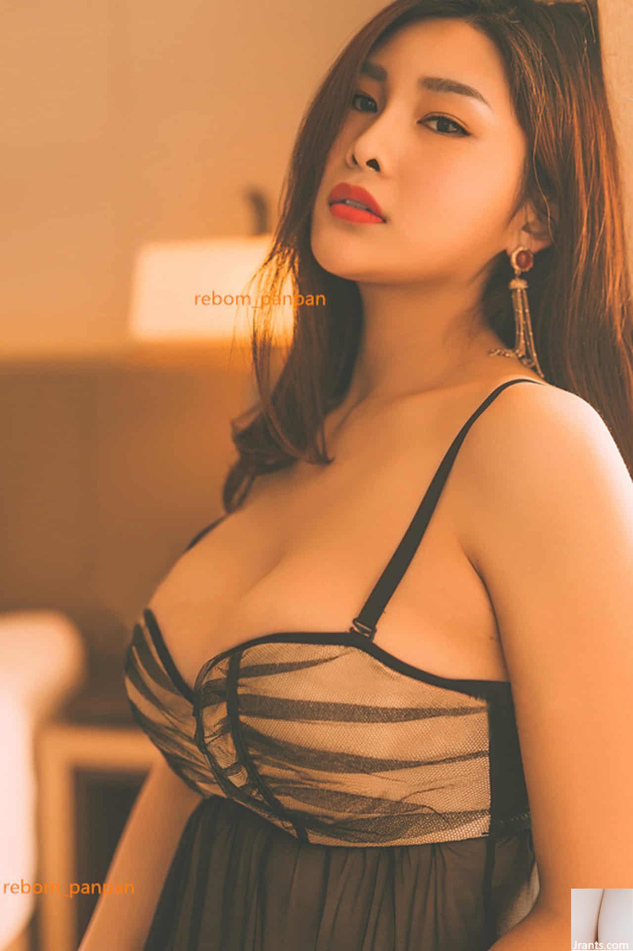 Phòng riêng của Yan Panpan – Chiếc váy đen quyến rũ (43P) - Ảnh 12