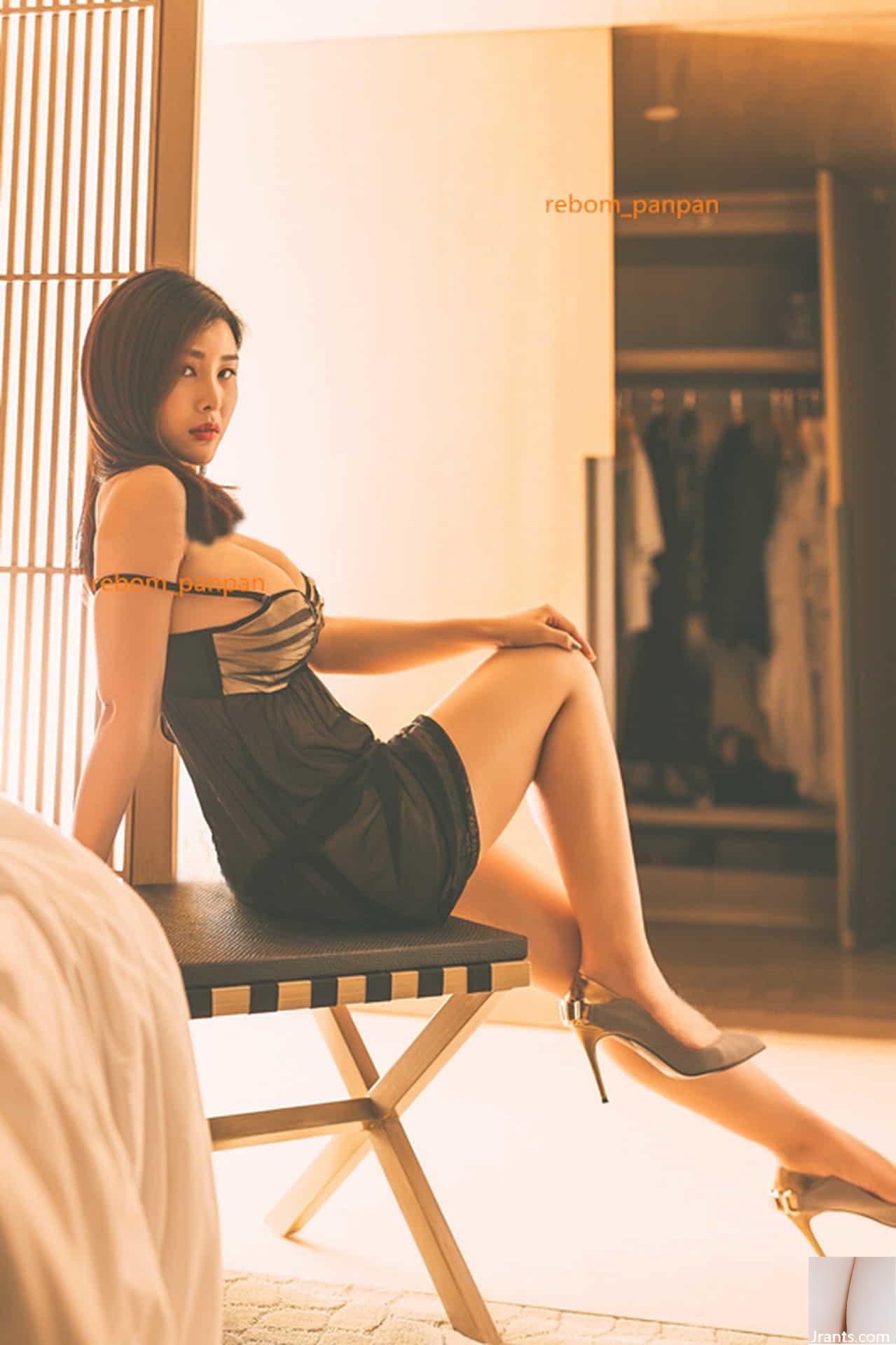 Phòng riêng của Yan Panpan – Chiếc váy đen quyến rũ (43P) - Ảnh 20