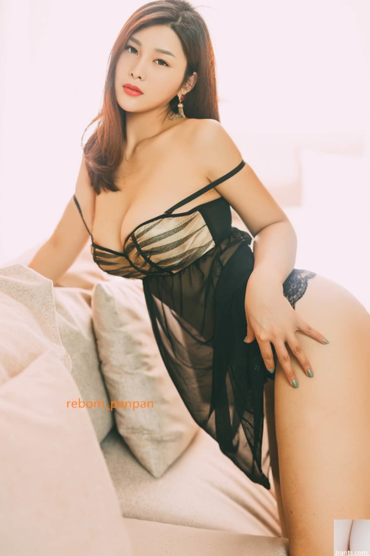 Phòng riêng của Yan Panpan – Chiếc váy đen quyến rũ (43P) - Ảnh 26