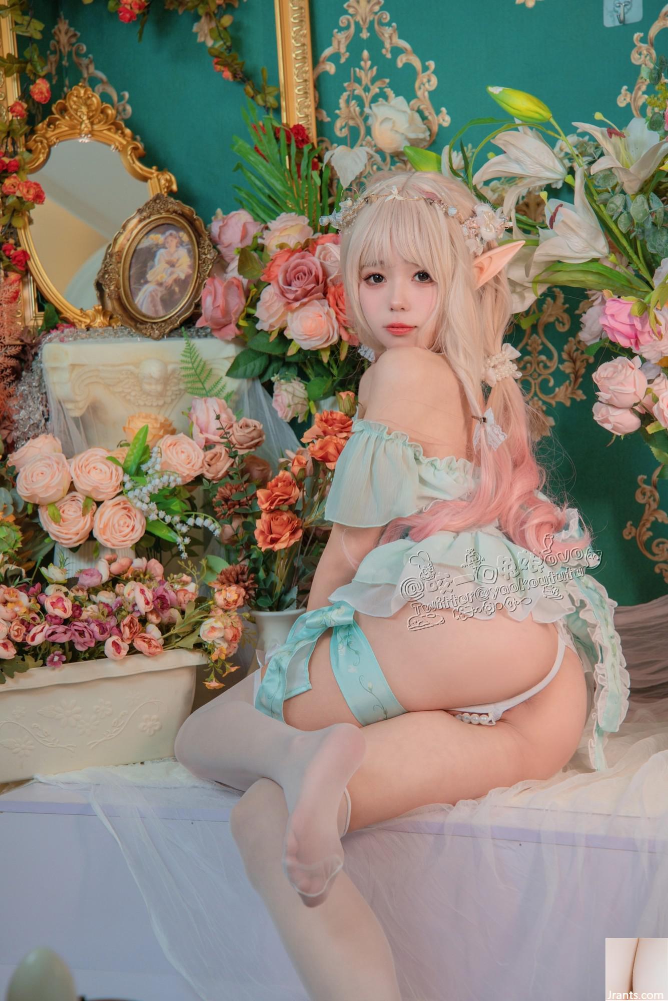 Hãy cắn một miếng cô gái thỏ ovo # Chú thỏ bánh bao dính – Phòng hoa bí mật của công chúa và hạt đậu (33P) - Ảnh 11