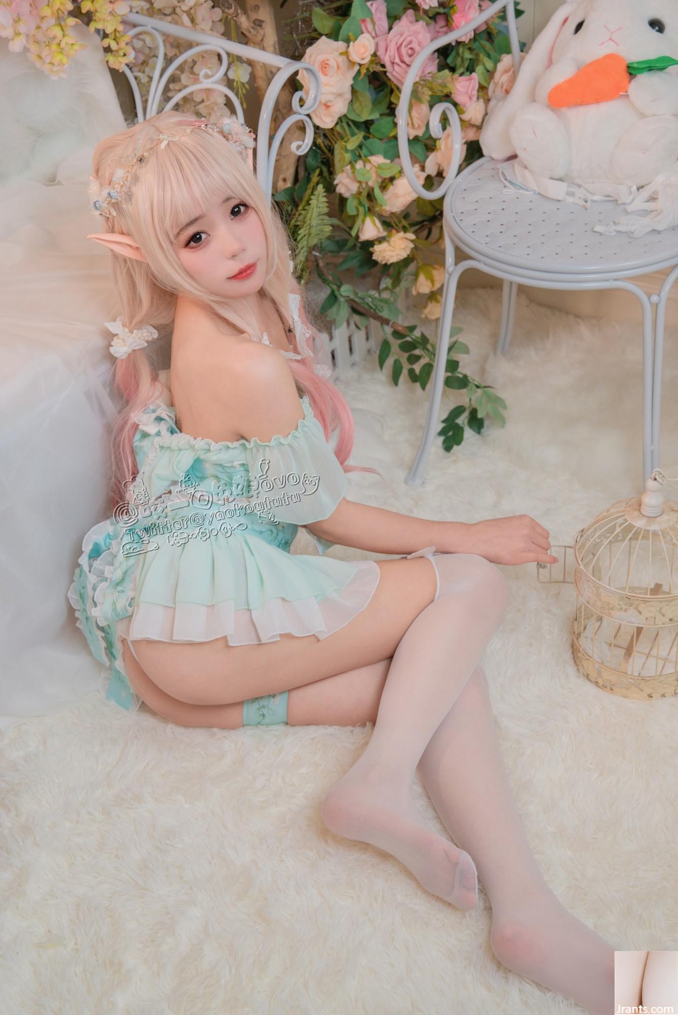 Hãy cắn một miếng cô gái thỏ ovo # Chú thỏ bánh bao dính – Phòng hoa bí mật của công chúa và hạt đậu (33P) - Ảnh 3