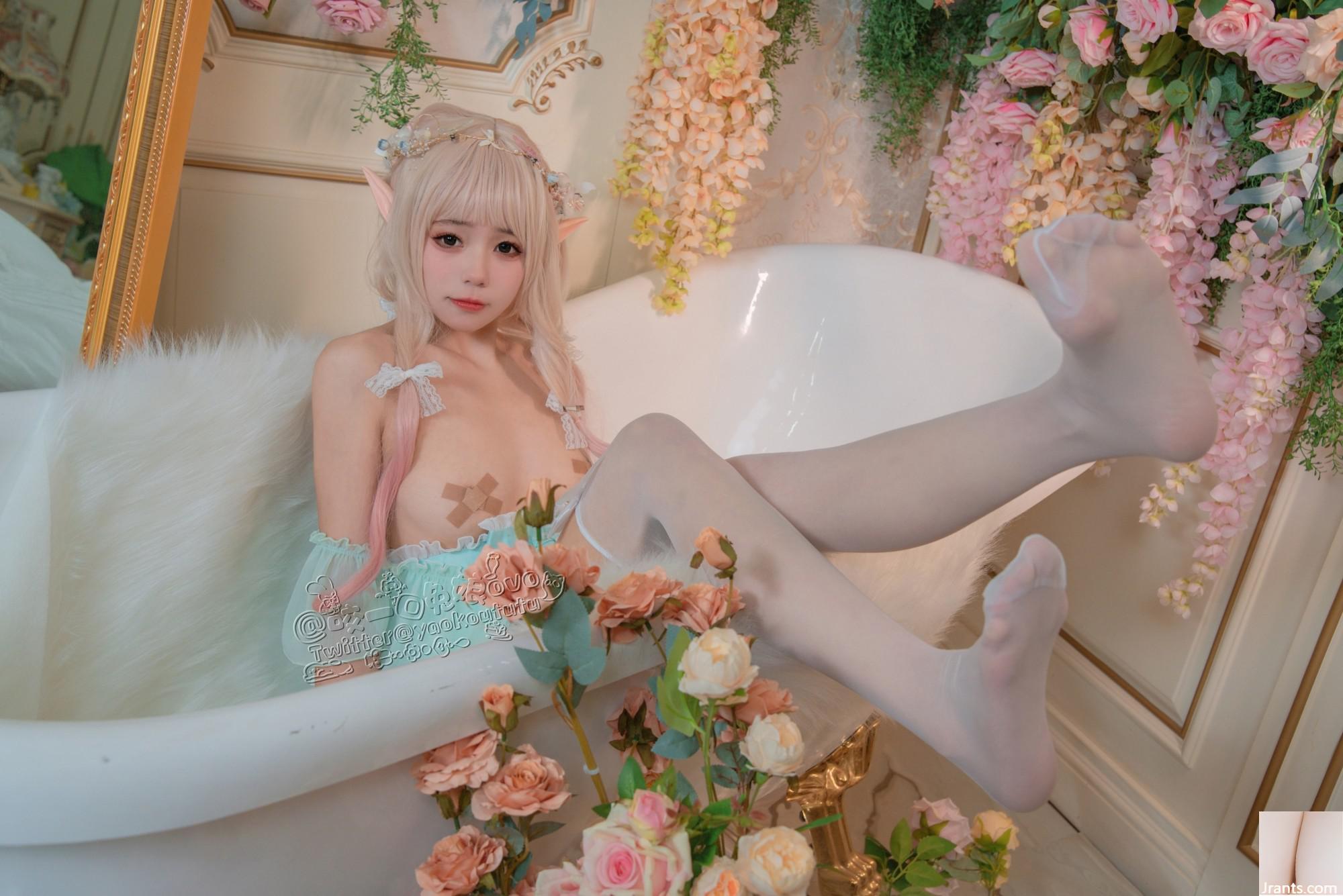 Hãy cắn một miếng cô gái thỏ ovo # Chú thỏ bánh bao dính – Phòng hoa bí mật của công chúa và hạt đậu (33P) - Ảnh 32