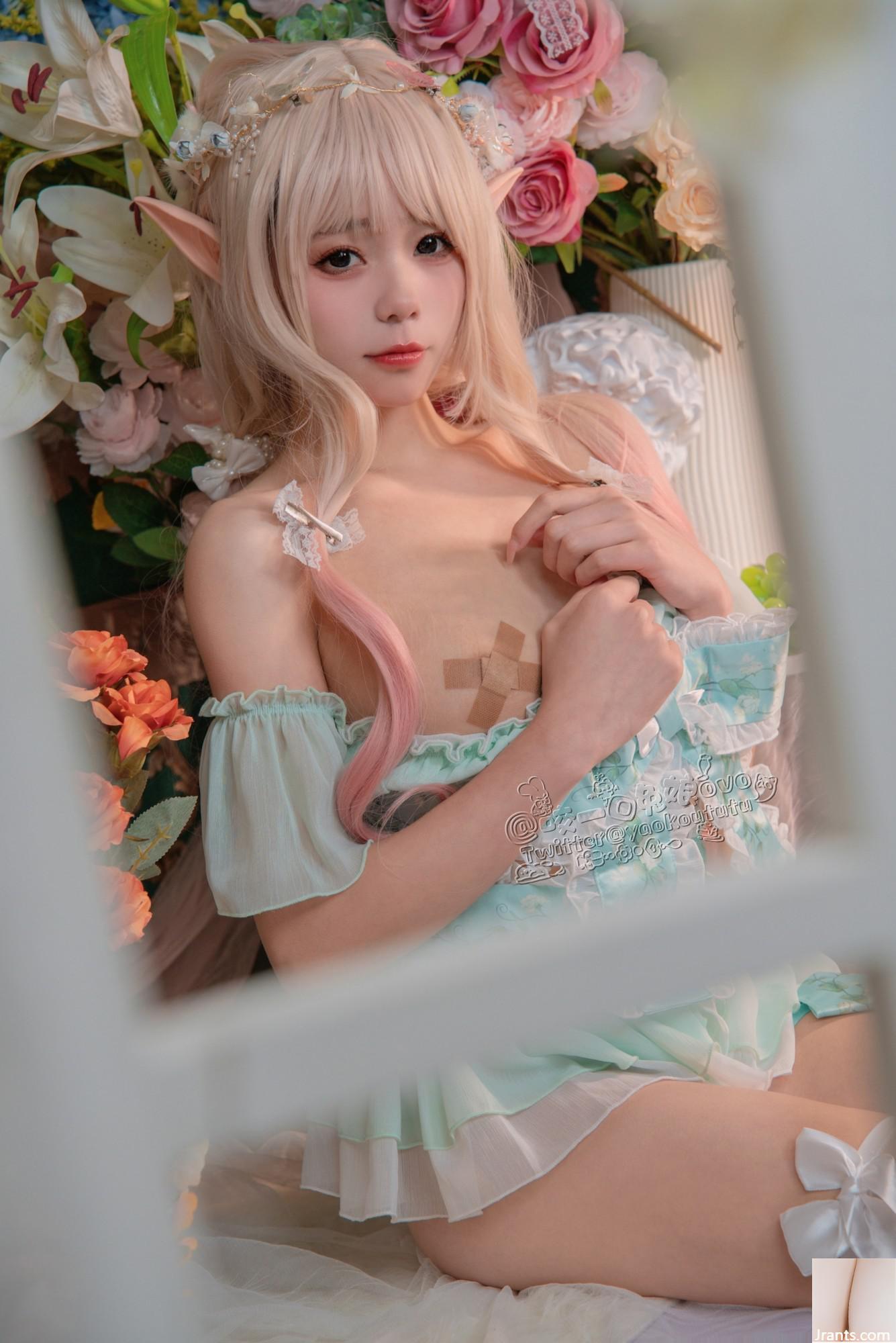 Hãy cắn một miếng cô gái thỏ ovo # Chú thỏ bánh bao dính – Phòng hoa bí mật của công chúa và hạt đậu (33P) - Ảnh 8