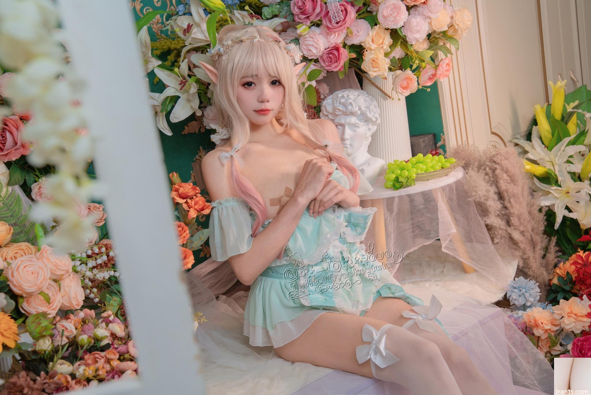 Hãy cắn một miếng cô gái thỏ ovo # Chú thỏ bánh bao dính – Phòng hoa bí mật của công chúa và hạt đậu (33P) - Ảnh 9