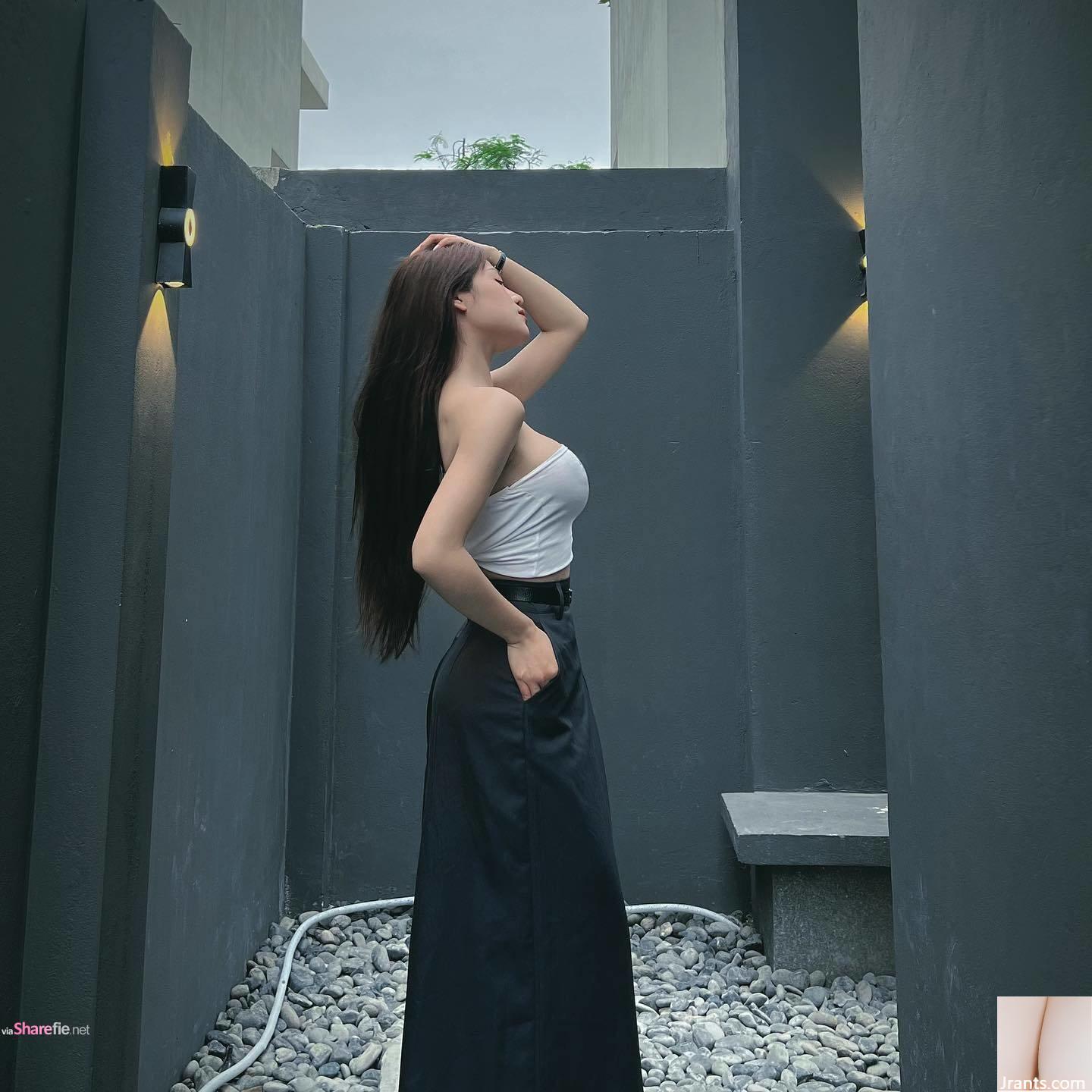 Cô gái cao ráo xinh đẹp với những đường cong cắt thấp hoàn hảo - Ảnh 18