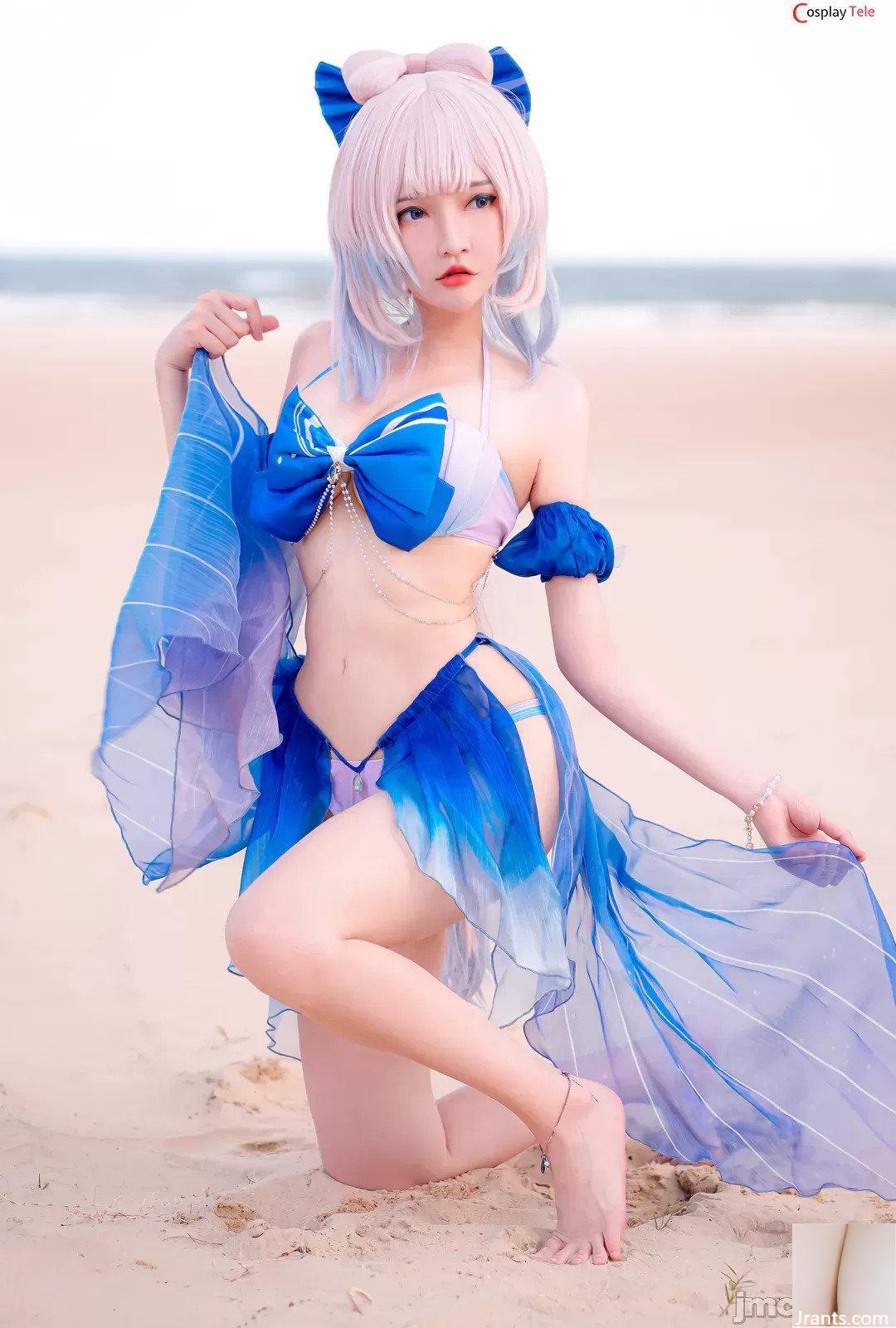 Cosplayer vô danh cosplay Kokomi Bikini – Genshin Impact (21P) - Ảnh 16
