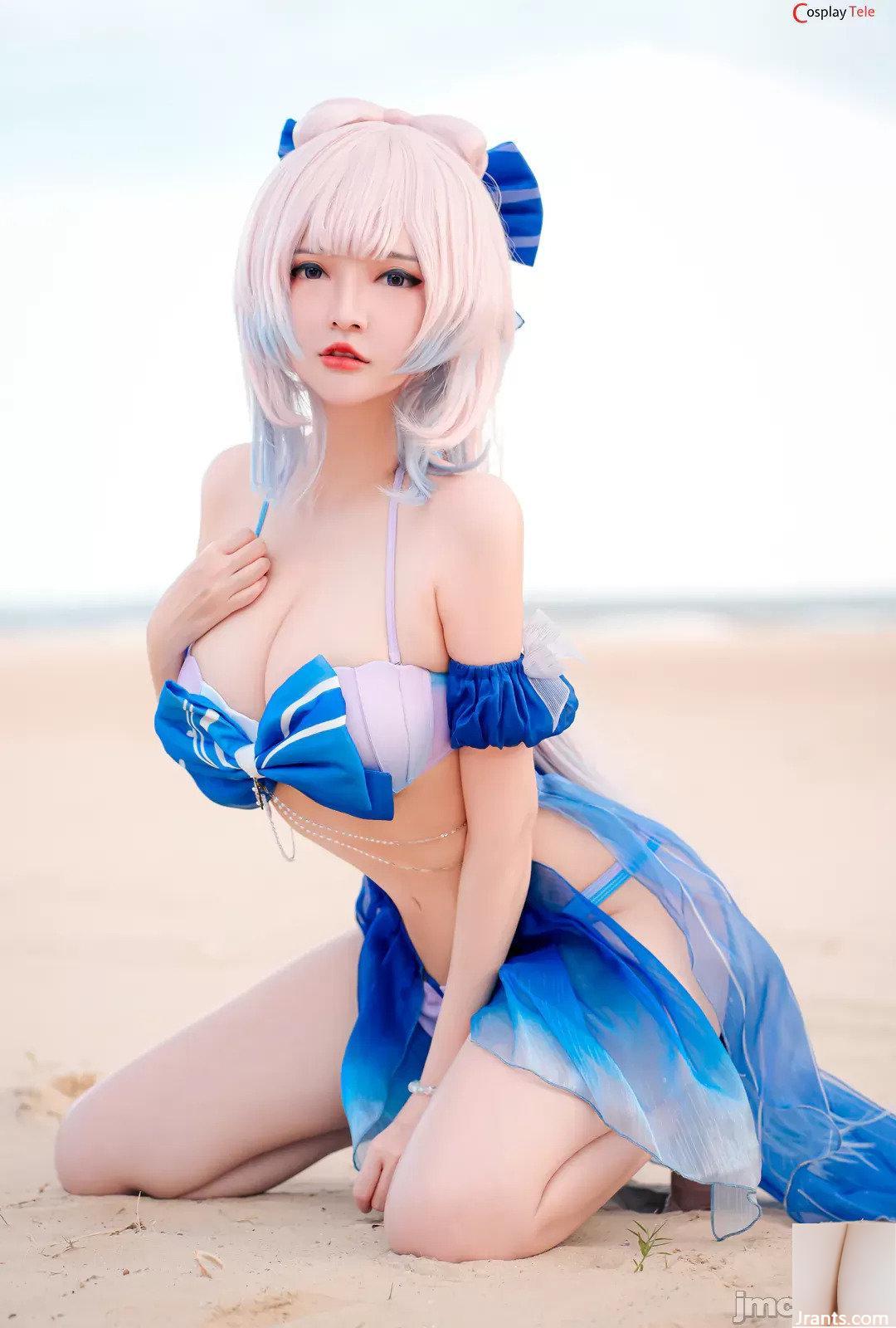 Cosplayer vô danh cosplay Kokomi Bikini – Genshin Impact (21P) - Ảnh 3