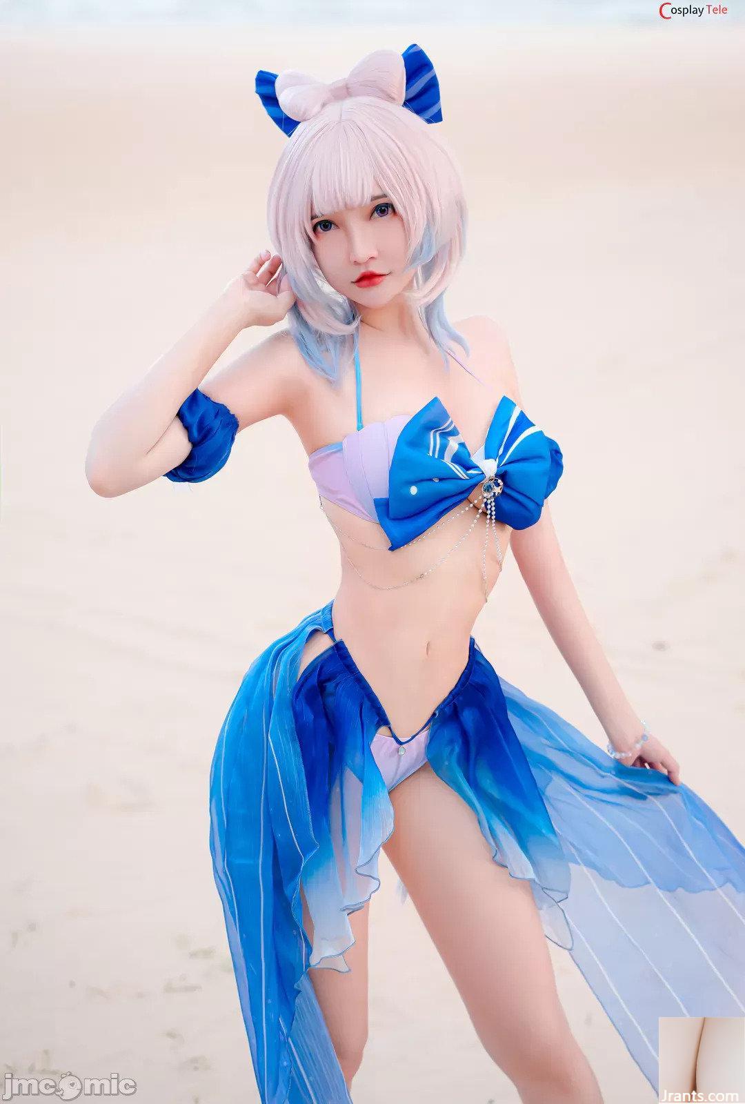 Cosplayer vô danh cosplay Kokomi Bikini – Genshin Impact (21P) - Ảnh 7