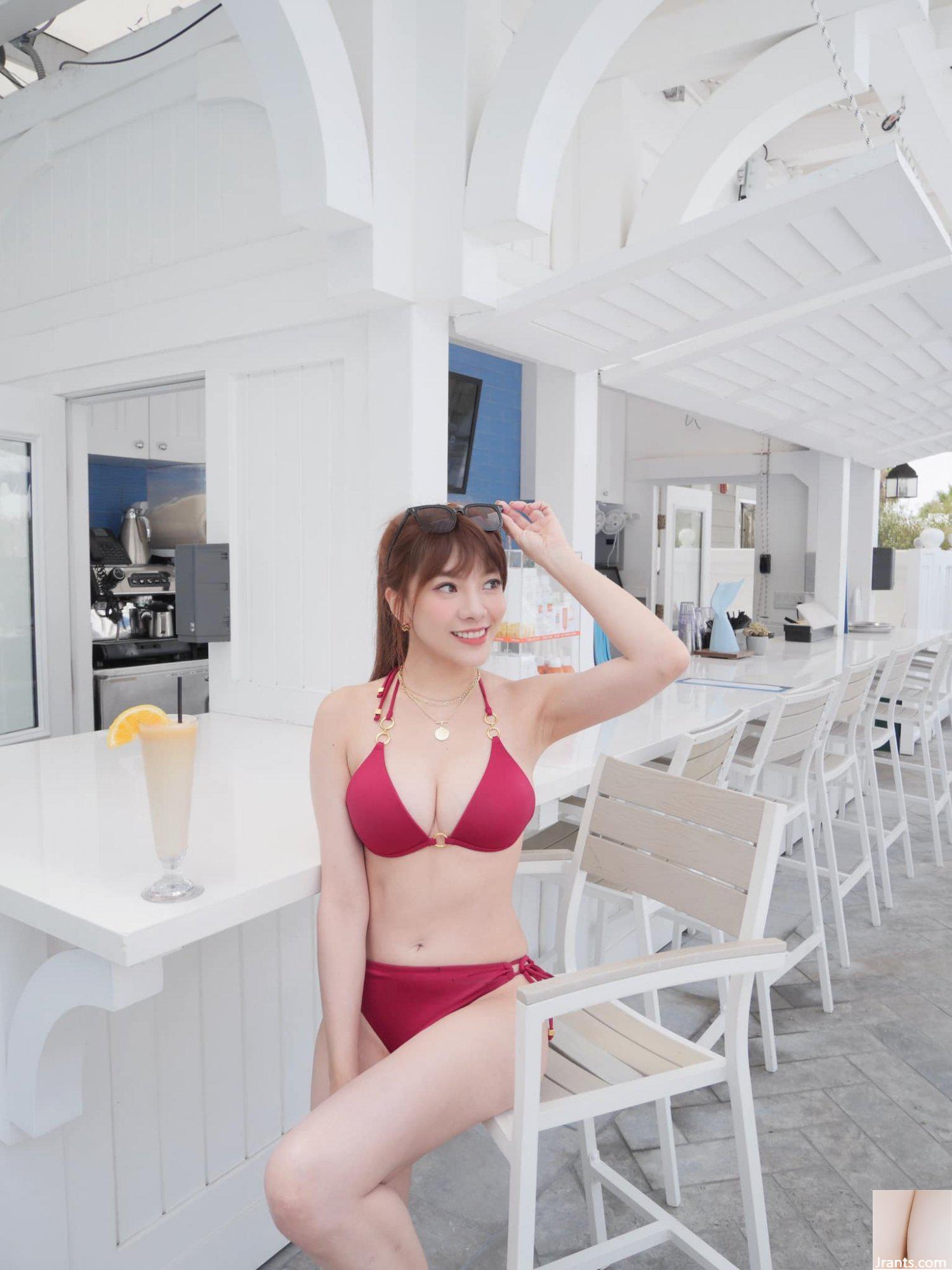“Bộ ảnh bikini của Xiaoyou bị lộ trong kỳ nghỉ ở Los Angeles trông giống như phiên bản đen tối của Lee Da Hye” (11P) - Ảnh 9