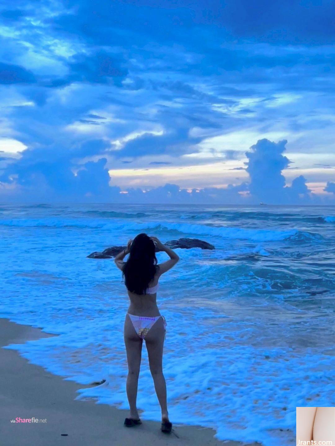 Cô nàng xinh đẹp Layla xòe tay ra check in. Thân hình đẹp đến mức cư dân mạng không khỏi vẽ “một bức tranh + một bức tranh” - Ảnh 12