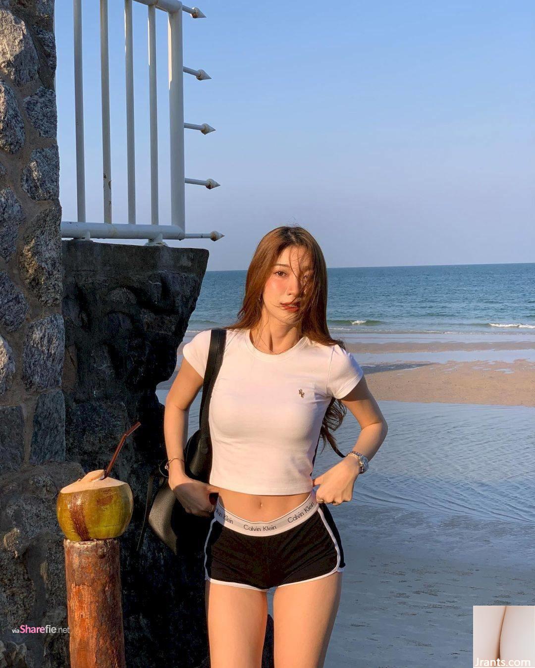 Gái xinh với mái tóc dài và chiếc quần sexy khoe đôi chân quyến rũ