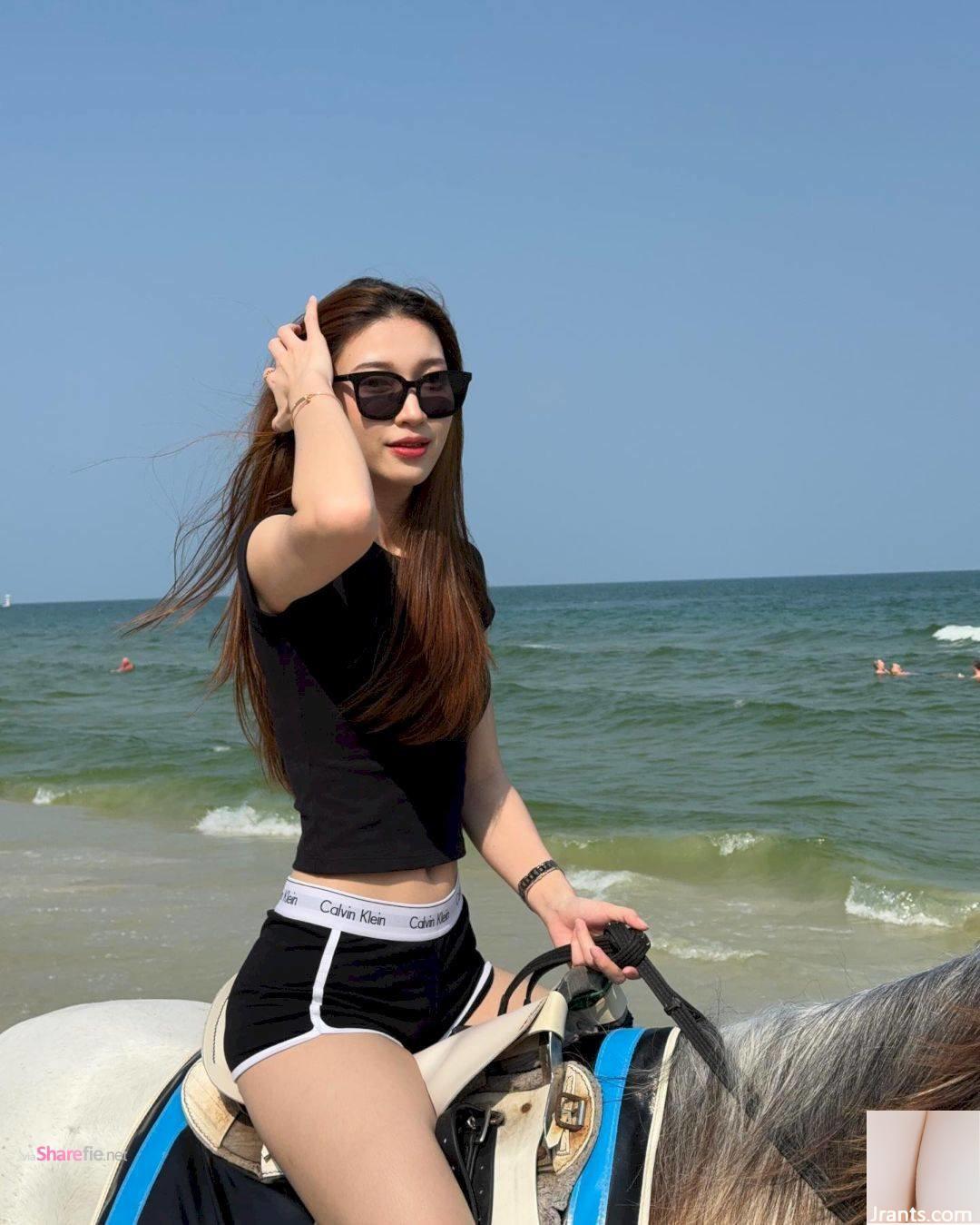 Gái xinh với mái tóc dài và chiếc quần sexy khoe đôi chân quyến rũ - Ảnh 6