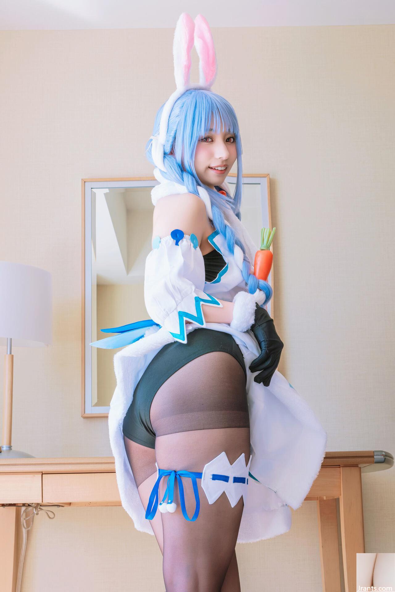 Thỏ siêu dễ thương đẳng cấp thần tượng Một cô gái xinh đẹp tên Pekora có làn da bè và chiếc nhẫn tử thần mù quáng! ! tinh dịch - Ảnh 12