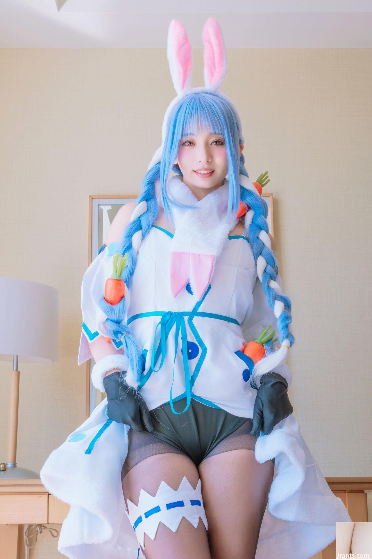 Thỏ siêu dễ thương đẳng cấp thần tượng Một cô gái xinh đẹp tên Pekora có làn da bè và chiếc nhẫn tử thần mù quáng! ! tinh dịch - Ảnh 13