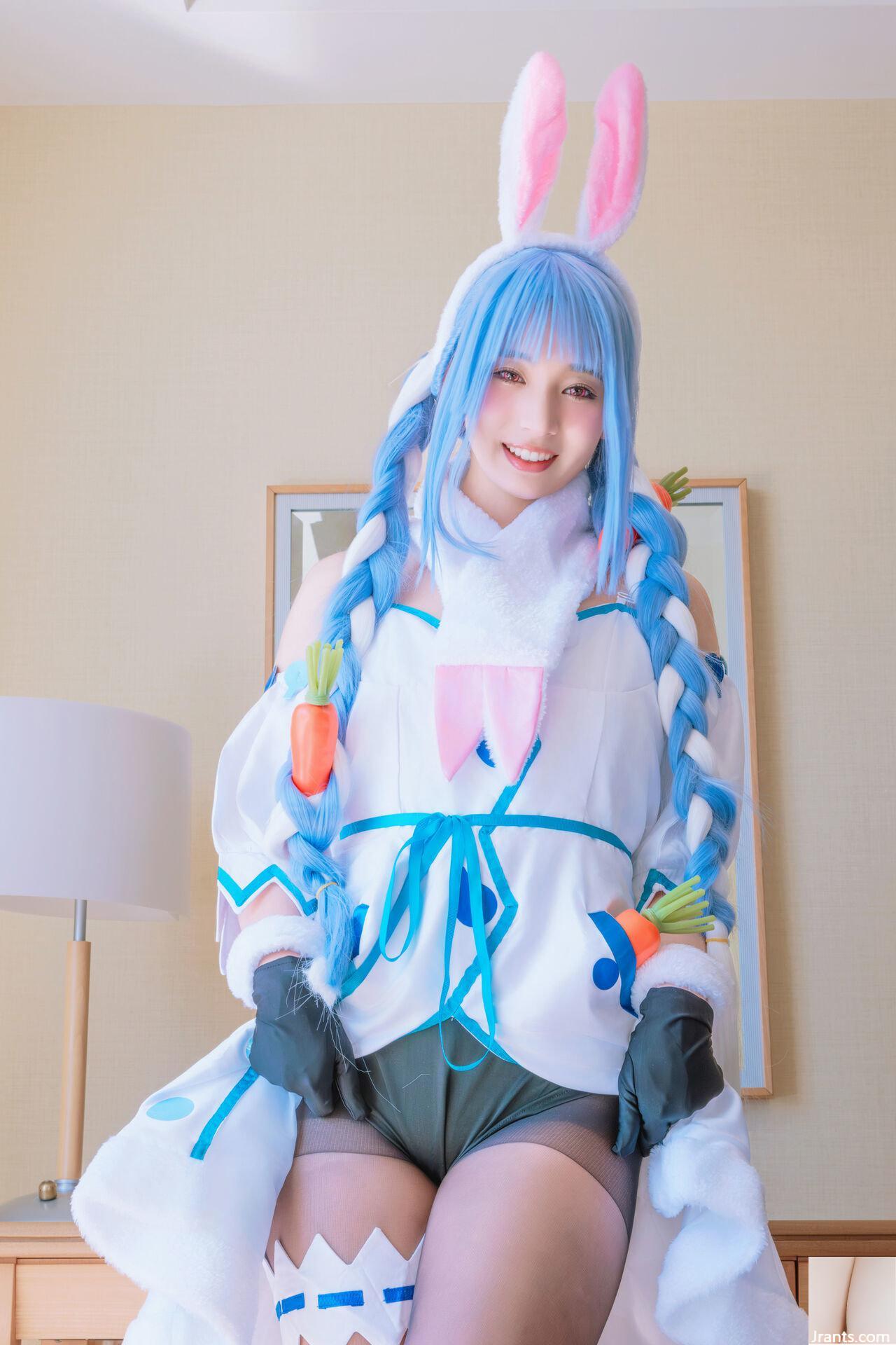 Thỏ siêu dễ thương đẳng cấp thần tượng Một cô gái xinh đẹp tên Pekora có làn da bè và chiếc nhẫn tử thần mù quáng! ! tinh dịch - Ảnh 15