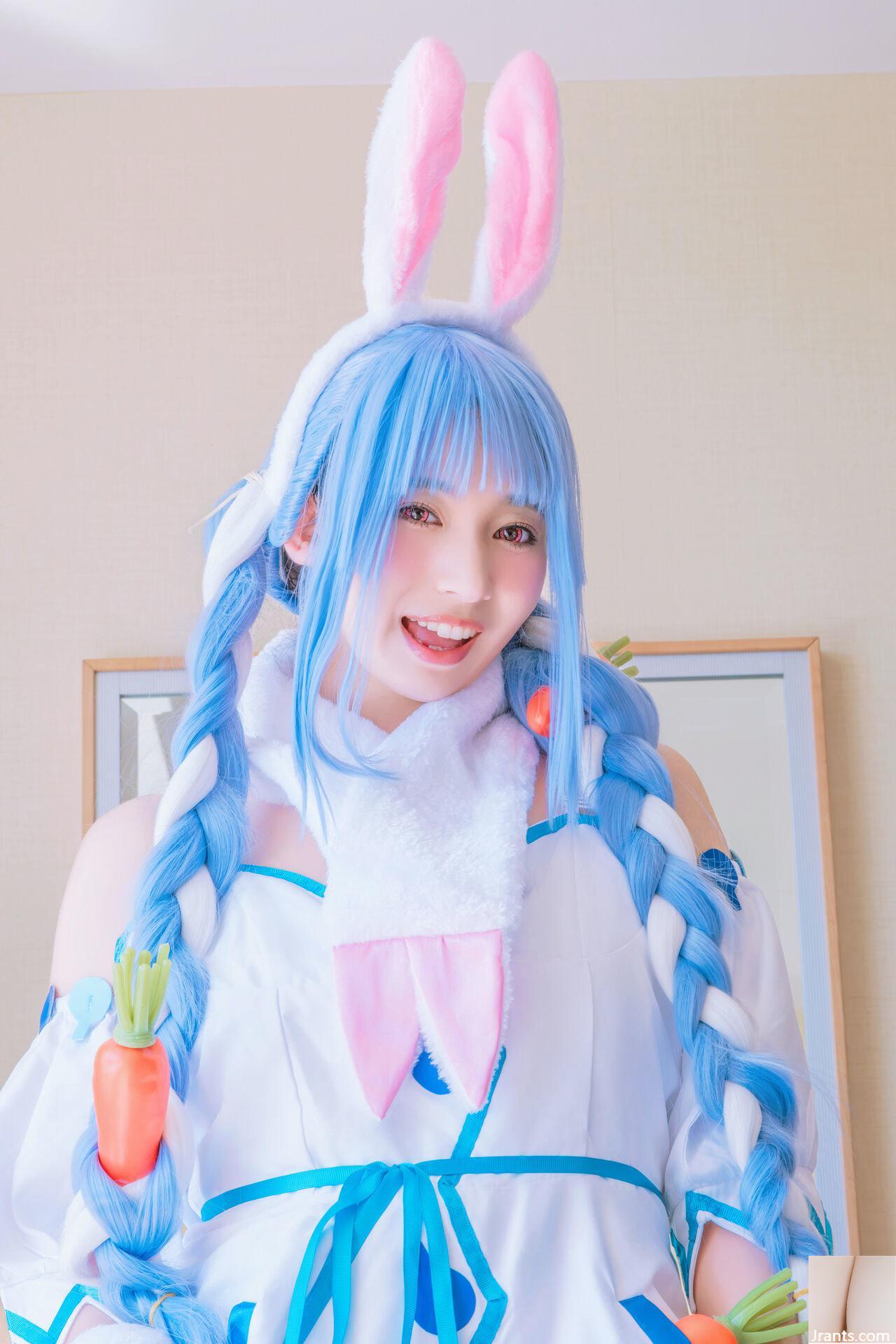 Thỏ siêu dễ thương đẳng cấp thần tượng Một cô gái xinh đẹp tên Pekora có làn da bè và chiếc nhẫn tử thần mù quáng! ! tinh dịch - Ảnh 16