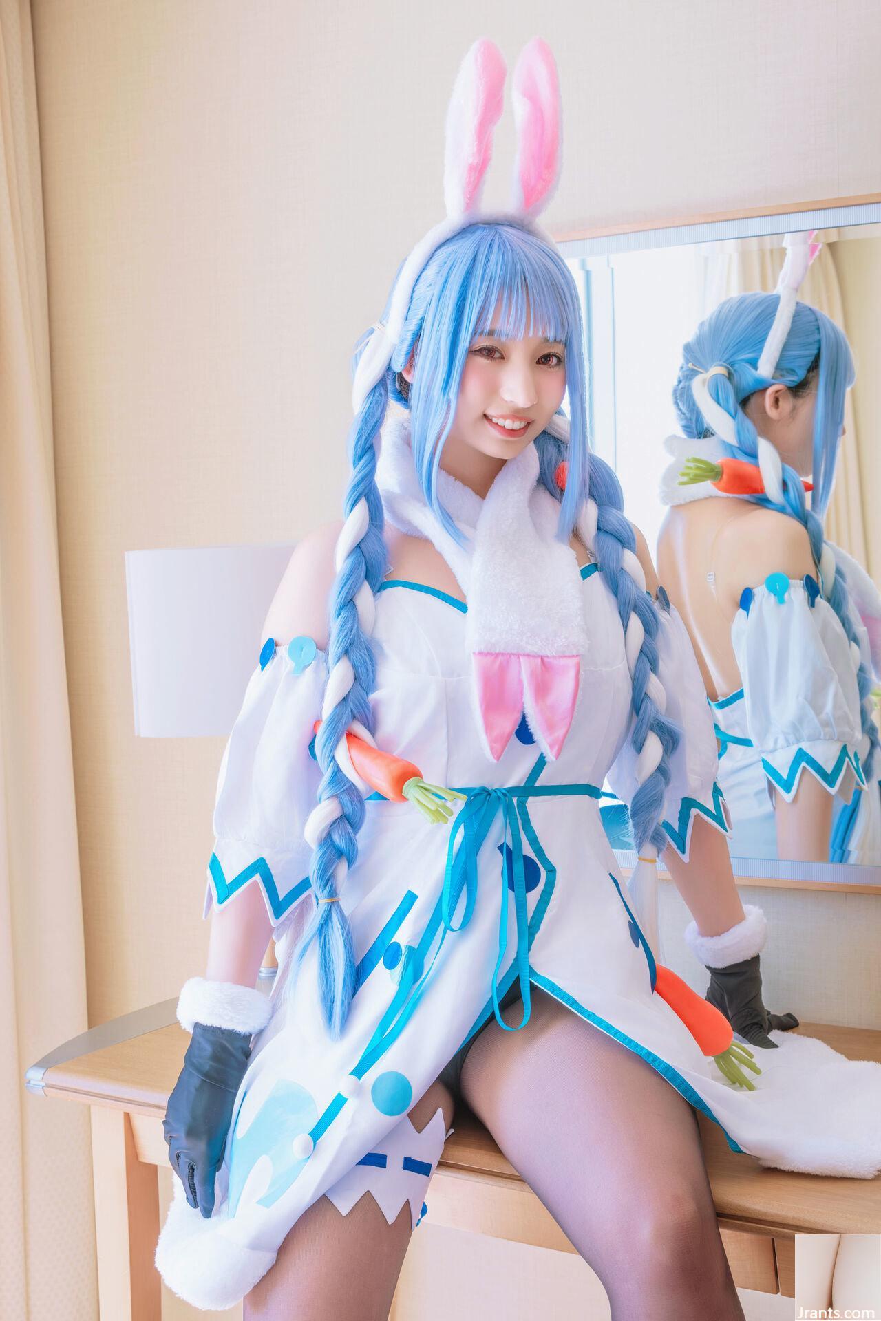 Thỏ siêu dễ thương đẳng cấp thần tượng Một cô gái xinh đẹp tên Pekora có làn da bè và chiếc nhẫn tử thần mù quáng! ! tinh dịch - Ảnh 17