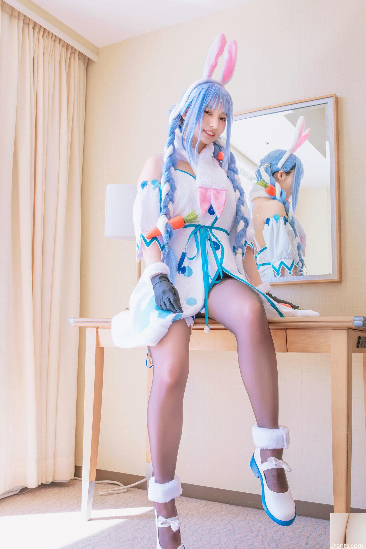 Thỏ siêu dễ thương đẳng cấp thần tượng Một cô gái xinh đẹp tên Pekora có làn da bè và chiếc nhẫn tử thần mù quáng! ! tinh dịch - Ảnh 18