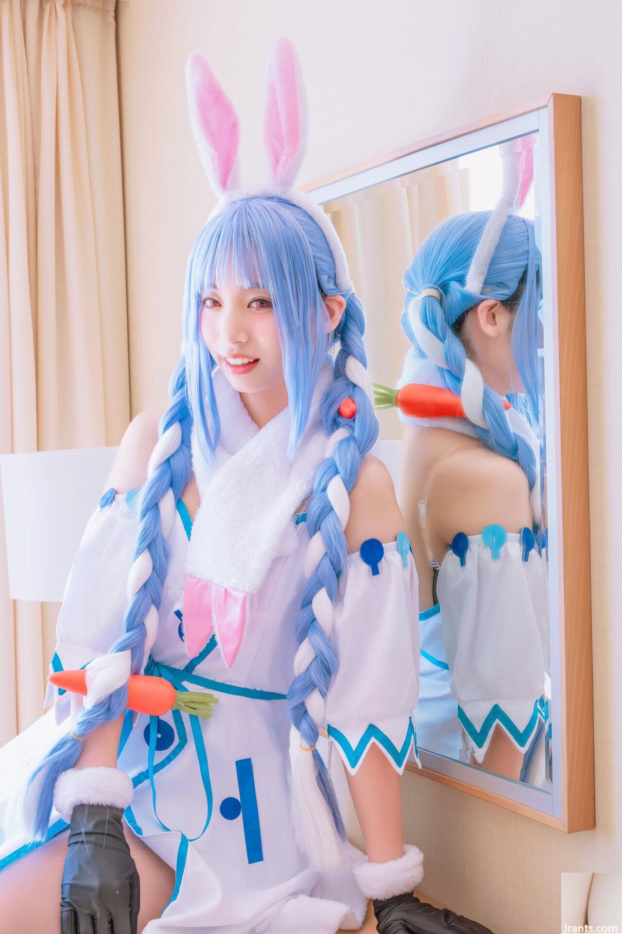 Thỏ siêu dễ thương đẳng cấp thần tượng Một cô gái xinh đẹp tên Pekora có làn da bè và chiếc nhẫn tử thần mù quáng! ! tinh dịch - Ảnh 20