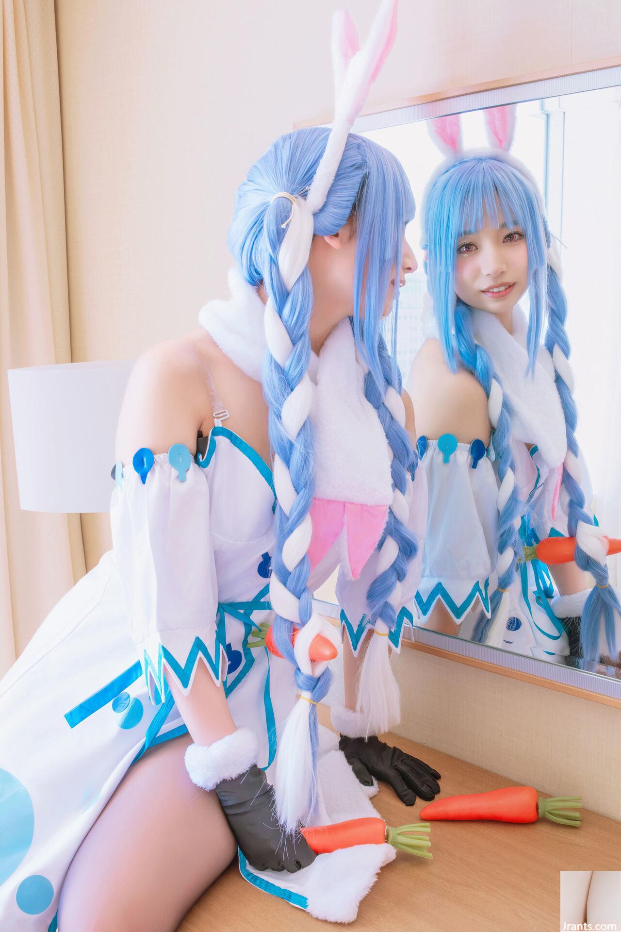 Thỏ siêu dễ thương đẳng cấp thần tượng Một cô gái xinh đẹp tên Pekora có làn da bè và chiếc nhẫn tử thần mù quáng! ! tinh dịch - Ảnh 21