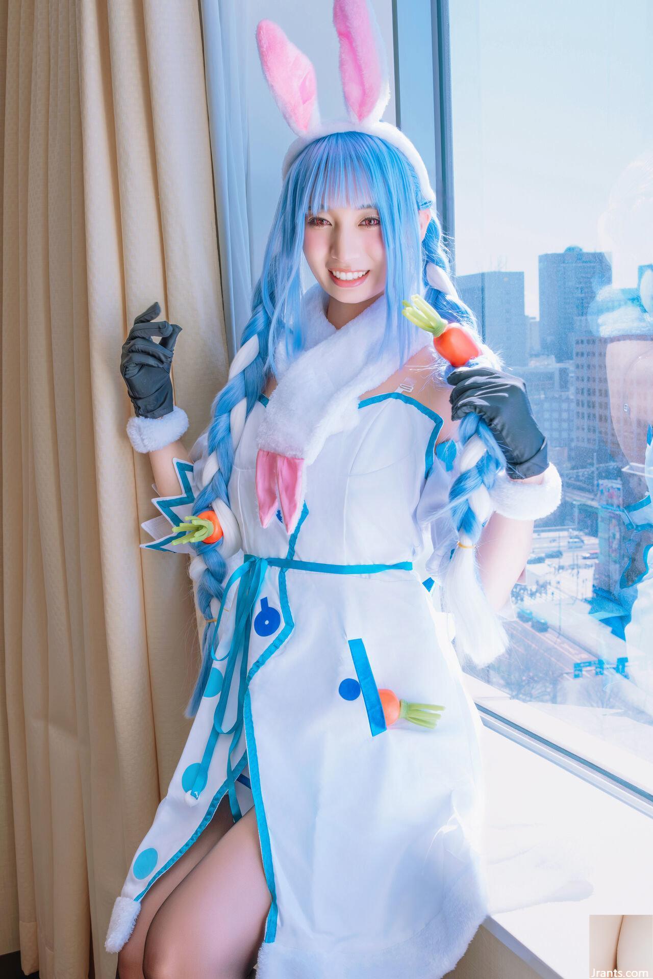 Thỏ siêu dễ thương đẳng cấp thần tượng Một cô gái xinh đẹp tên Pekora có làn da bè và chiếc nhẫn tử thần mù quáng! ! tinh dịch - Ảnh 29