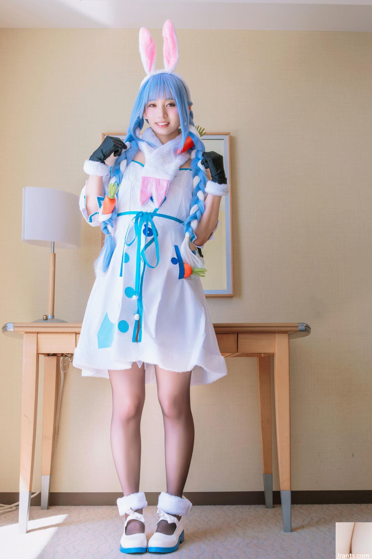 Thỏ siêu dễ thương đẳng cấp thần tượng Một cô gái xinh đẹp tên Pekora có làn da bè và chiếc nhẫn tử thần mù quáng! ! tinh dịch - Ảnh 3