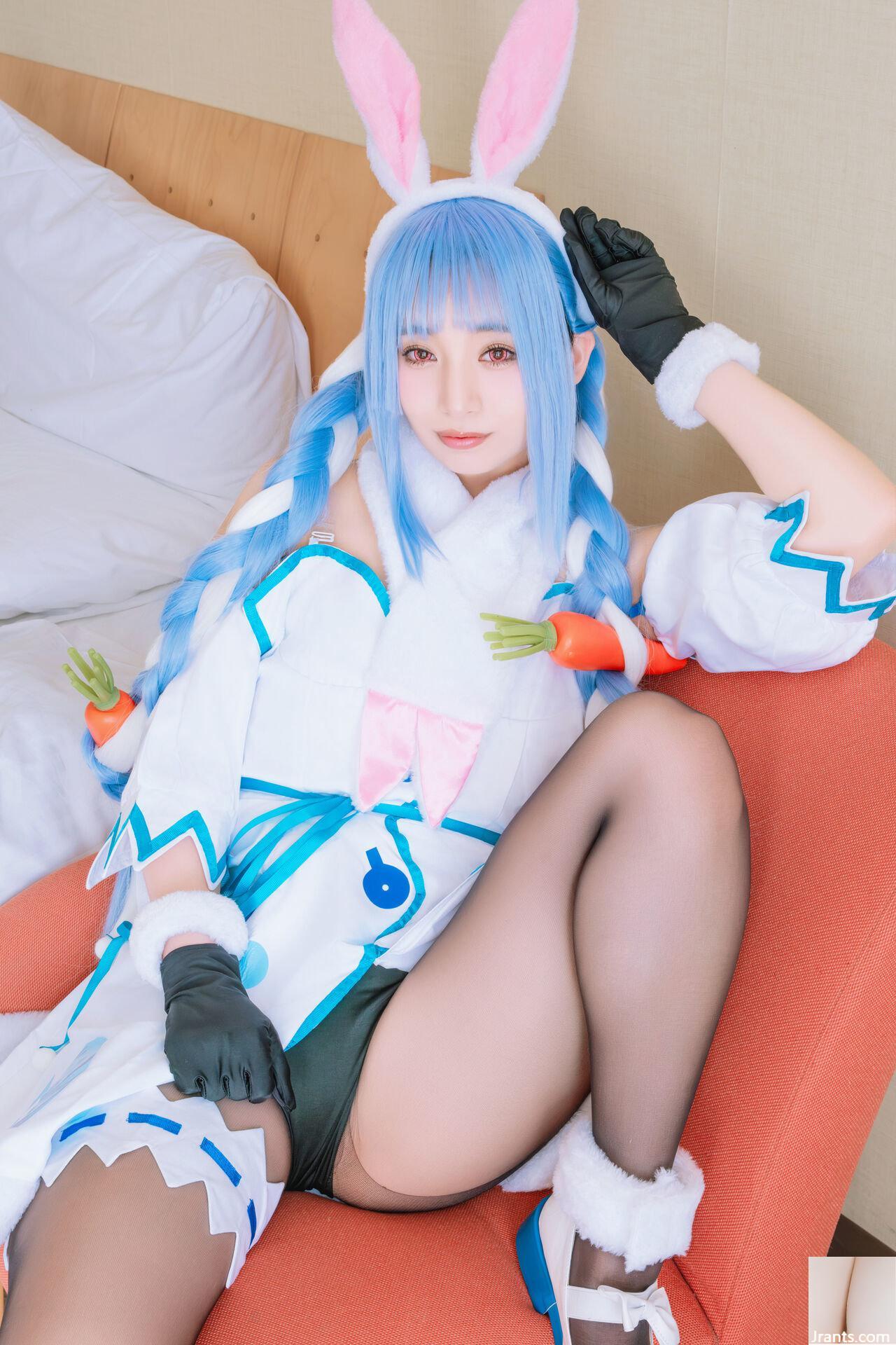 Thỏ siêu dễ thương đẳng cấp thần tượng Một cô gái xinh đẹp tên Pekora có làn da bè và chiếc nhẫn tử thần mù quáng! ! tinh dịch - Ảnh 39