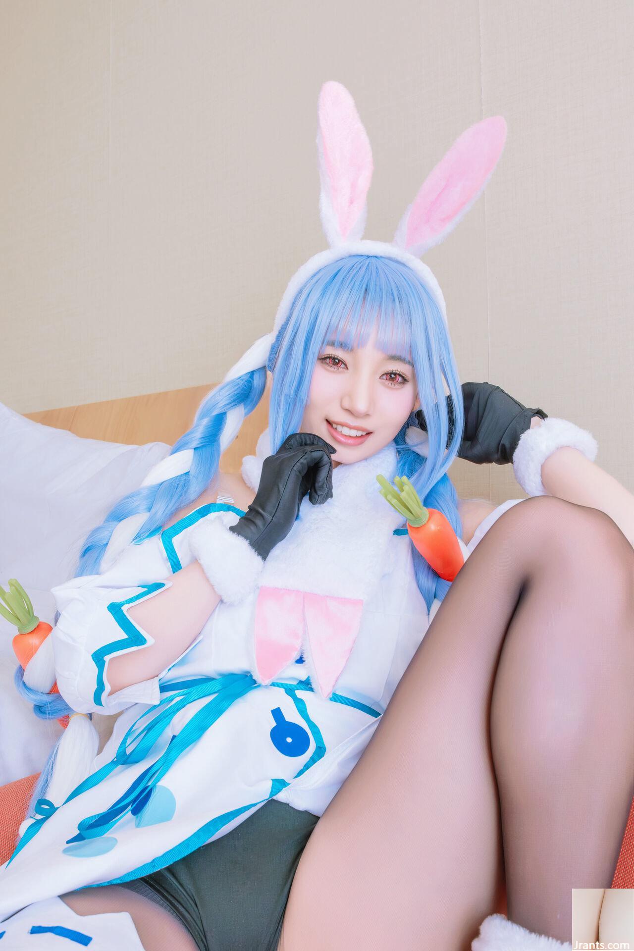 Thỏ siêu dễ thương đẳng cấp thần tượng Một cô gái xinh đẹp tên Pekora có làn da bè và chiếc nhẫn tử thần mù quáng! ! tinh dịch - Ảnh 43