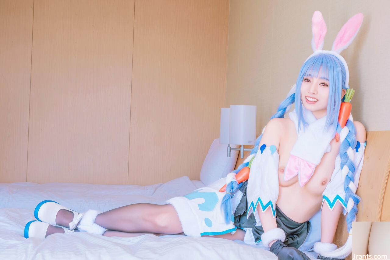 Thỏ siêu dễ thương đẳng cấp thần tượng Một cô gái xinh đẹp tên Pekora có làn da bè và chiếc nhẫn tử thần mù quáng! ! tinh dịch - Ảnh 47