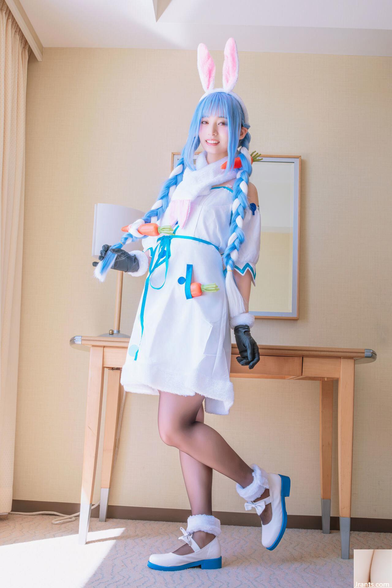 Thỏ siêu dễ thương đẳng cấp thần tượng Một cô gái xinh đẹp tên Pekora có làn da bè và chiếc nhẫn tử thần mù quáng! ! tinh dịch - Ảnh 6