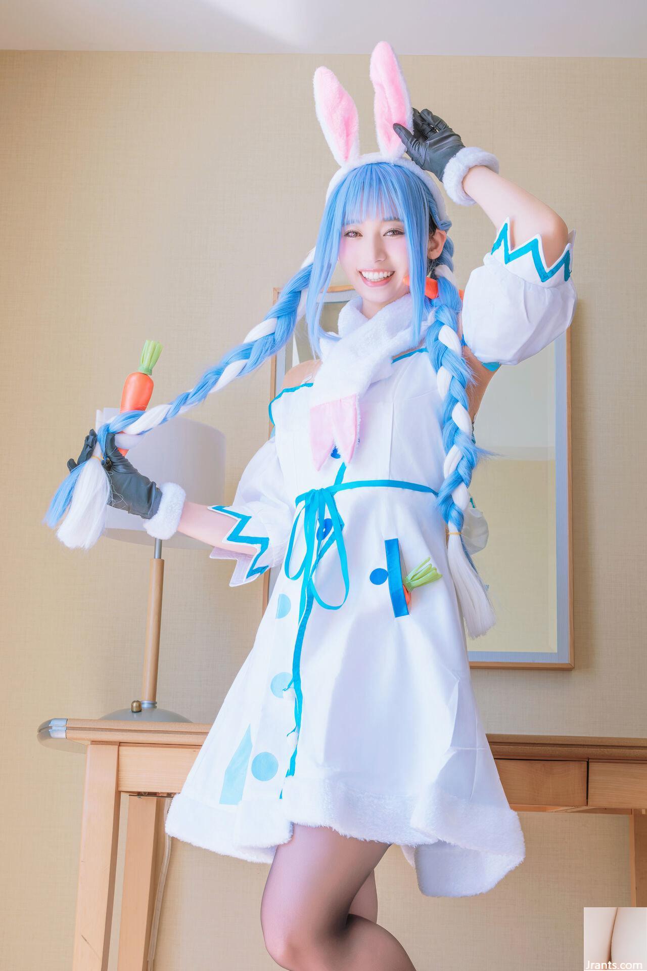 Thỏ siêu dễ thương đẳng cấp thần tượng Một cô gái xinh đẹp tên Pekora có làn da bè và chiếc nhẫn tử thần mù quáng! ! tinh dịch - Ảnh 8