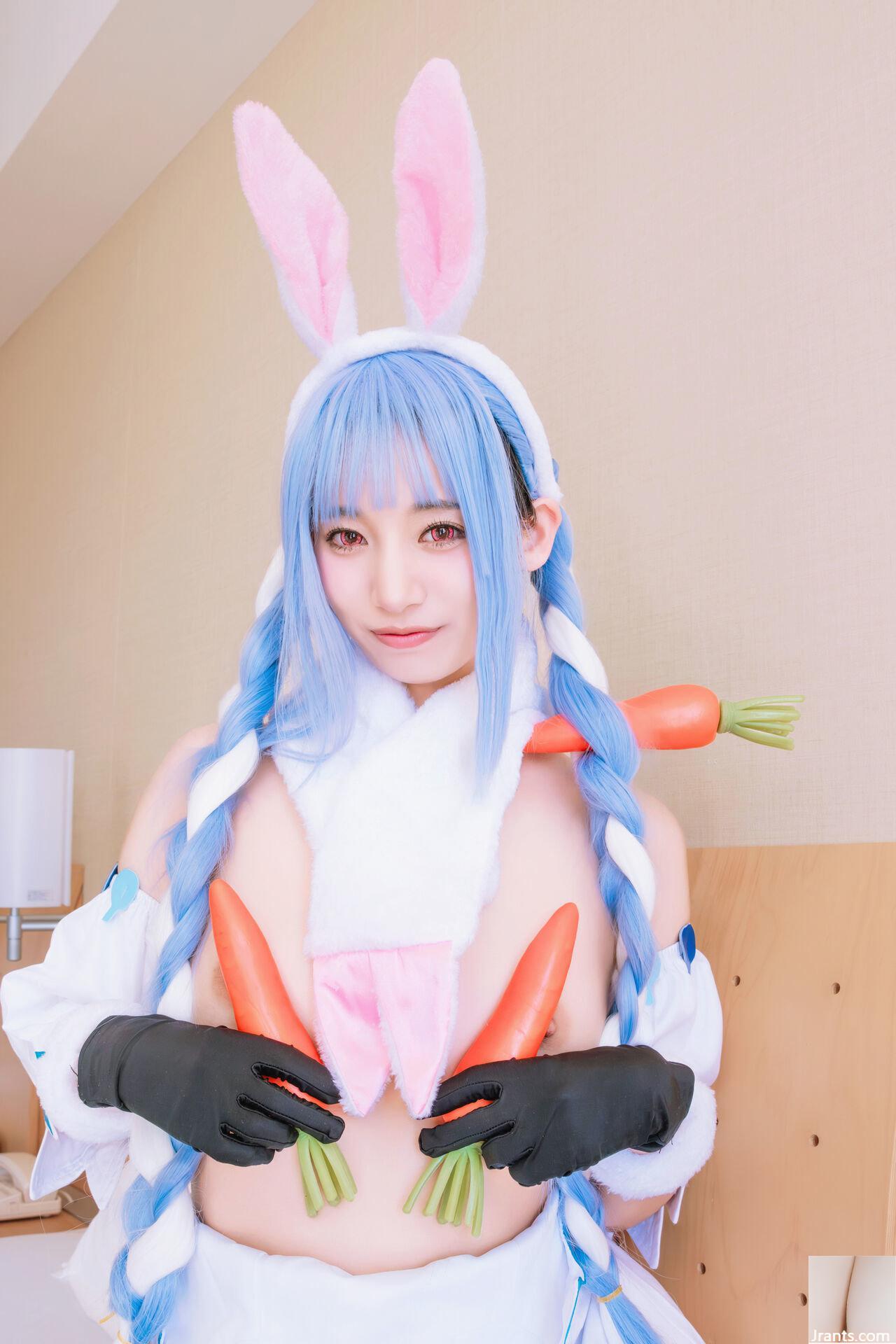 Thỏ siêu dễ thương đẳng cấp thần tượng Một cô gái xinh đẹp tên Pekora có làn da bè và chiếc nhẫn tử thần mù quáng! ! tinh dịch - Ảnh 89