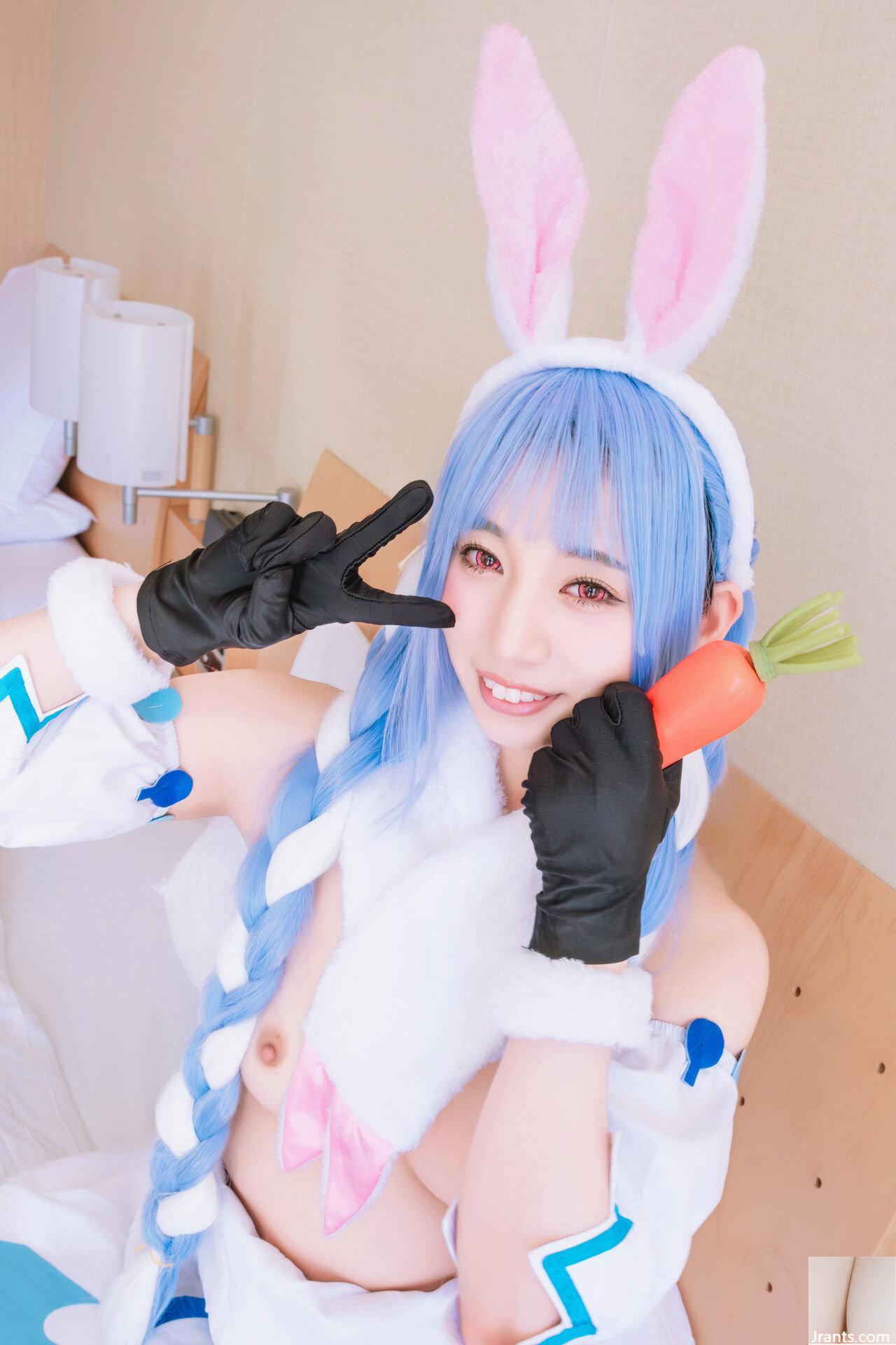 Thỏ siêu dễ thương đẳng cấp thần tượng Một cô gái xinh đẹp tên Pekora có làn da bè và chiếc nhẫn tử thần mù quáng! ! tinh dịch - Ảnh 92