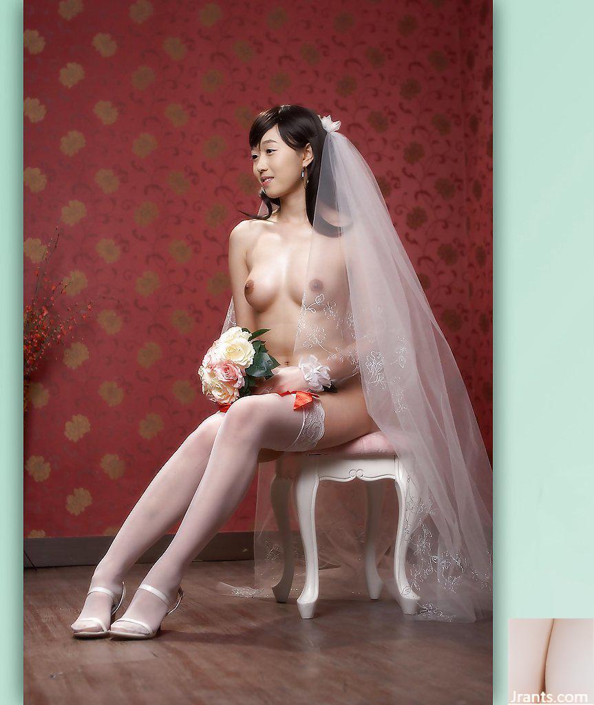 Người mẫu trí tuệ Hàn Quốc mặc váy cưới khỏa thân chụp ảnh body (34P) - Ảnh 25