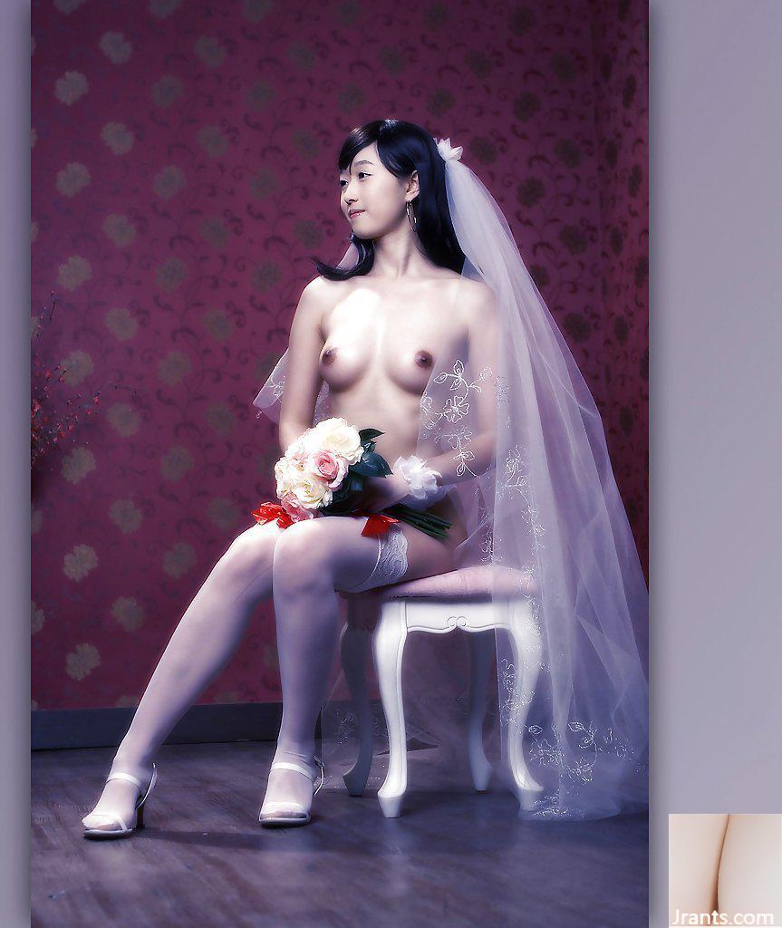 Người mẫu trí tuệ Hàn Quốc mặc váy cưới khỏa thân chụp ảnh body (34P) - Ảnh 7