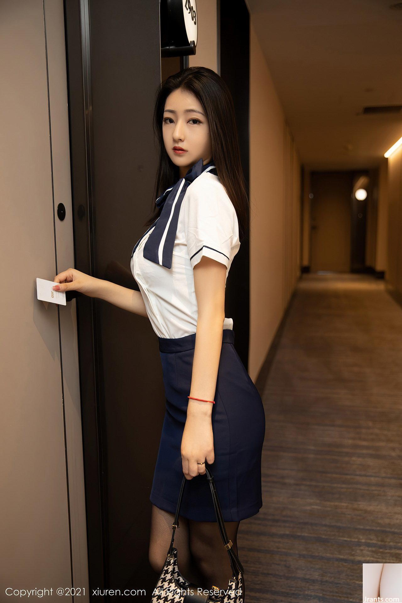 Nữ tiếp viên Xiong Xiaonuo vô cùng quyến rũ và gợi cảm với cặp mông vớ đen (44P) - Ảnh 6