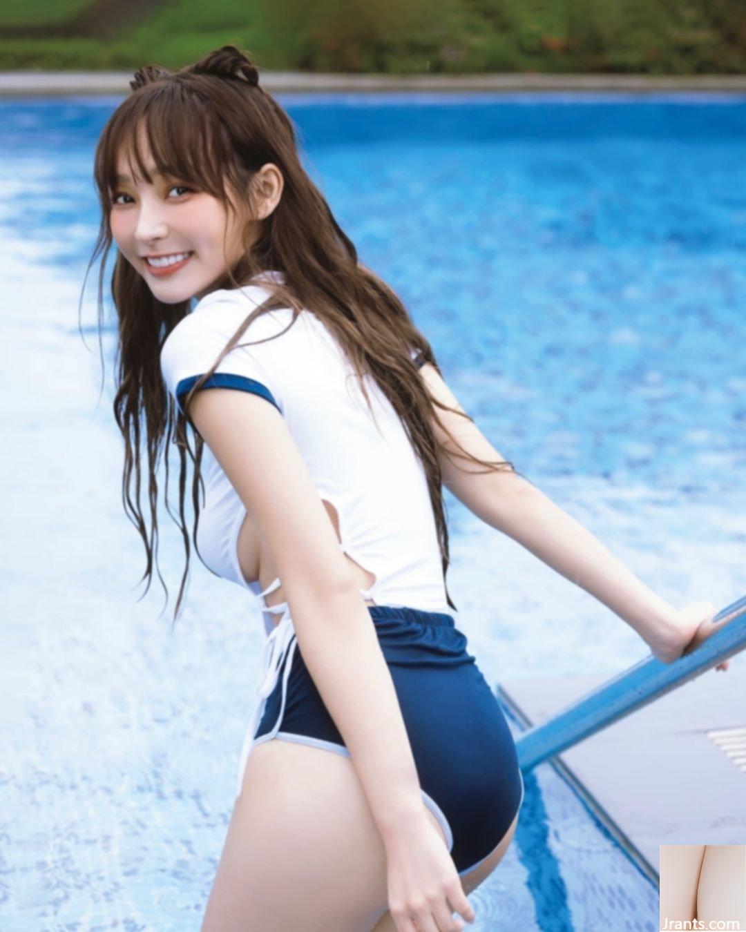 Nữ thần cổ vũ “Lin Xiang” có dáng người kiêu hãnh và quyến rũ cô một cách điên cuồng không giới hạn (10P) - Ảnh 6