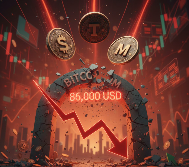 3 altcoin đang bị chốt lời mạnh khi Bitcoin giảm xuống dưới mốc 86.000 USD