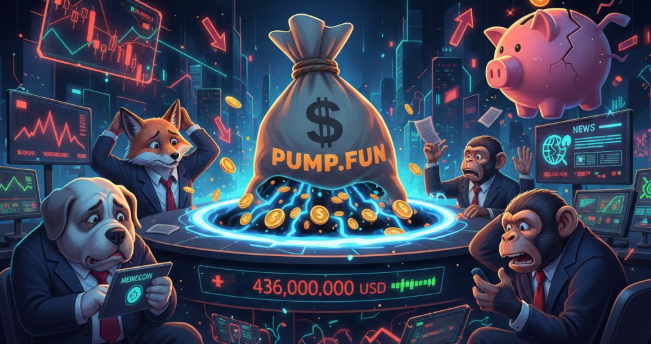 Pump.fun rút 436 triệu USD khi cơn sốt memecoin hạ nhiệt, gây chú ý trên thị trường
