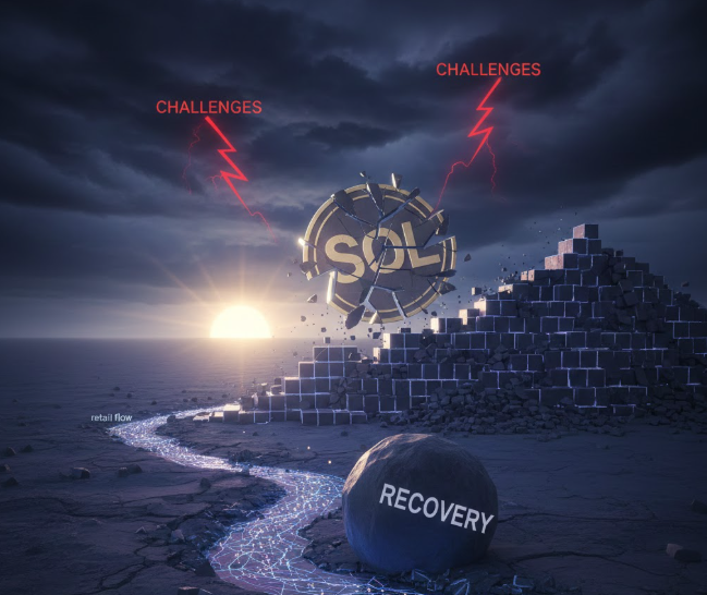 Solana (SOL) gặp thách thức trong quá trình phục hồi khi dòng tiền nhỏ lẻ yếu