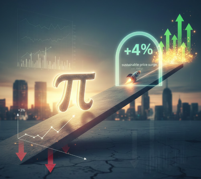 Pi Coin cần cú hích 4% để biến sự phục hồi thành đợt tăng giá bền vững