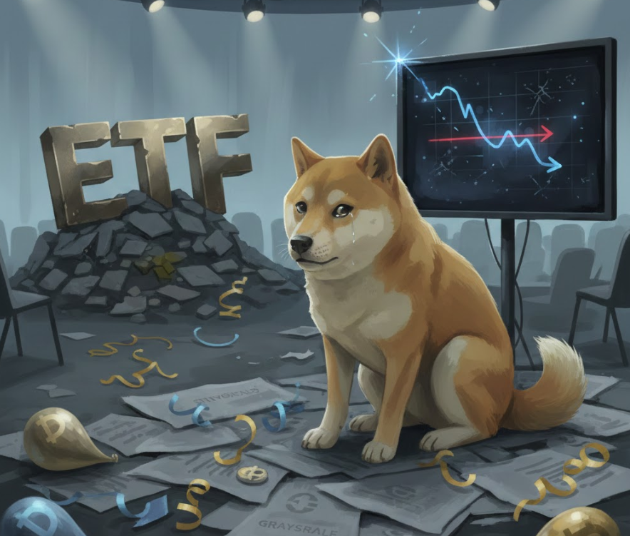 Dogecoin ETF của Grayscale không đạt được kỳ vọng khi ra mắt