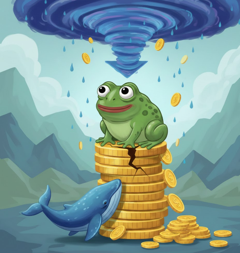 Giá PEPE vẫn có nguy cơ giảm 18% dù cá voi tăng cường tích lũy